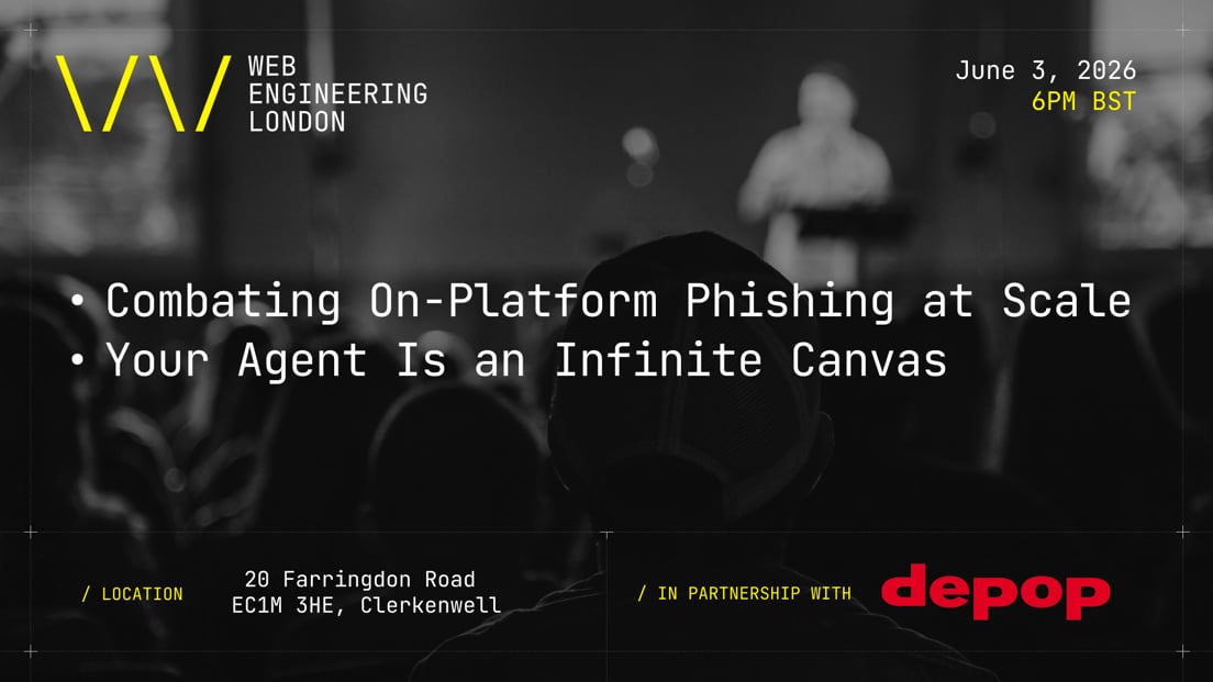 Cover Photo for Web Engineering London: AI Agents, Security & Modern Web Systems