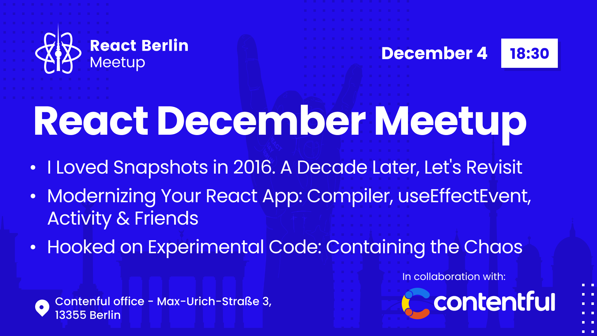 Cover Photo for React Berlin December Meetup
