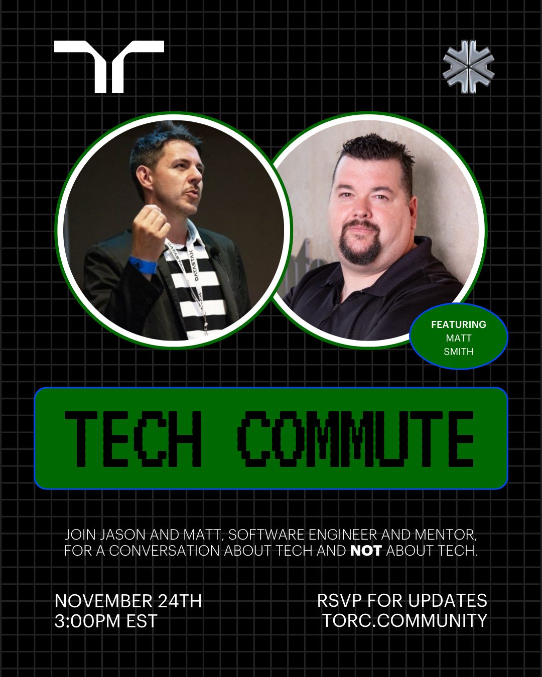 Cover Photo for #techcommute with Matt Smith