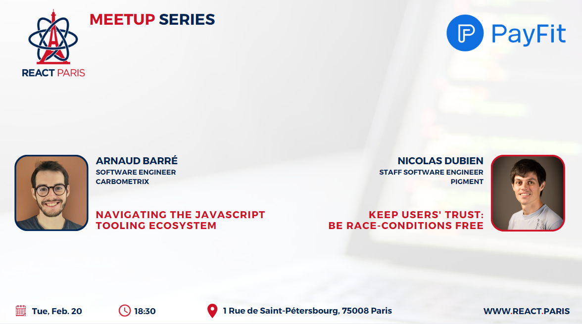 Cover Photo for REACT PARIS - Meetup Series #1
