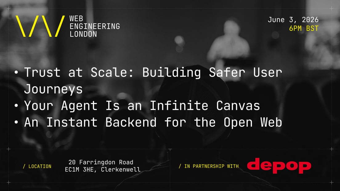 Cover Photo for Web Engineering London: AI Agents, Security & Modern Web Systems