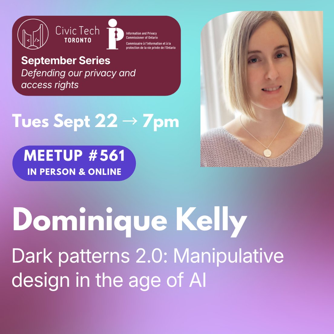 Cover Photo for Civic Meetup #561: Dark patterns 2.0: Manipulative design in the age of AI