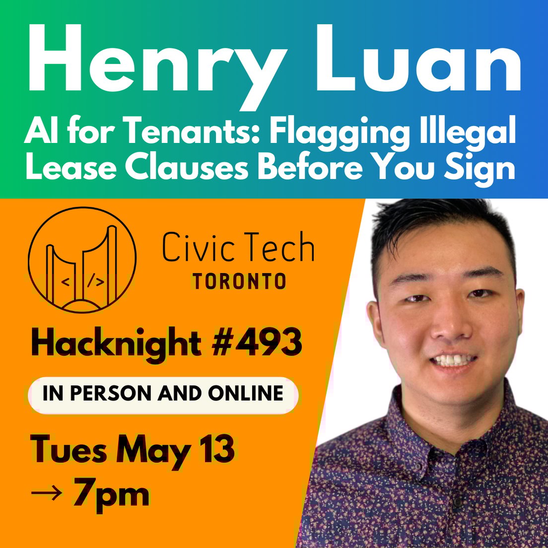 Cover Photo for Civic Hacknight #493 – AI for Tenants: Flagging Illegal Lease Clauses Before You Sign