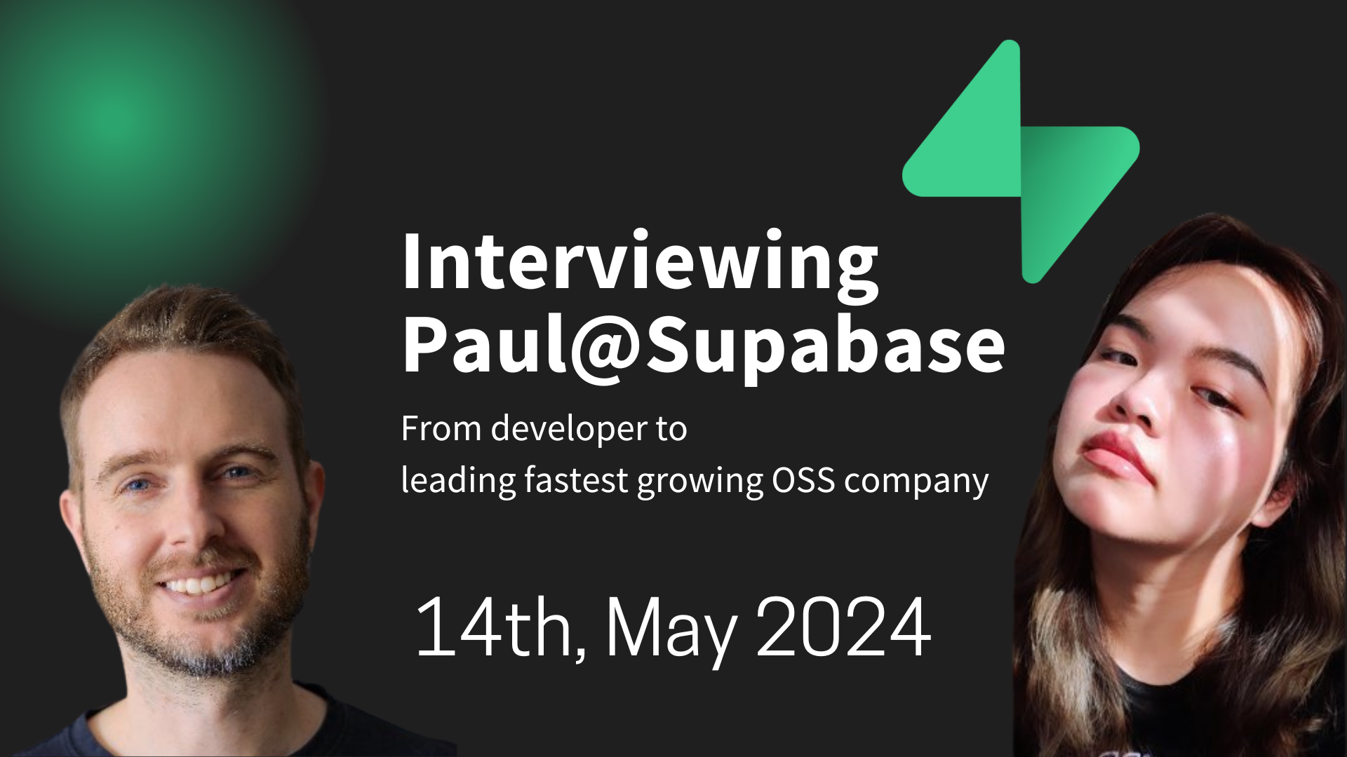 Cover Photo for Supabase CEO Paul Interview Event