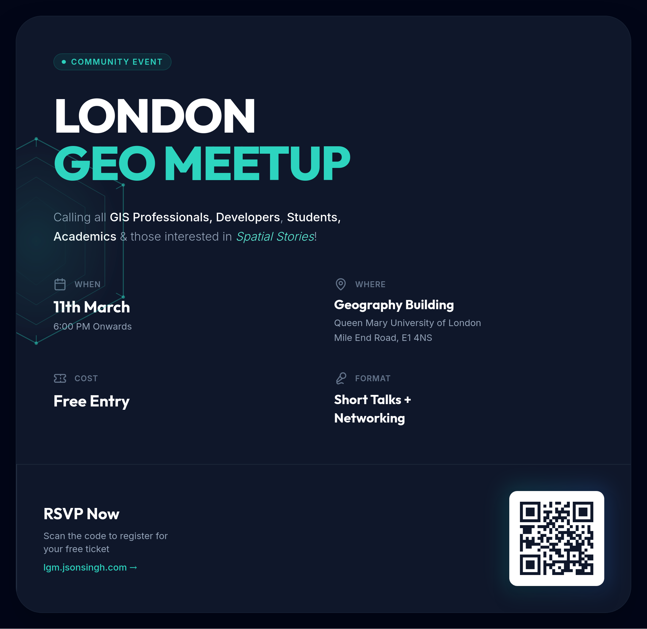 Cover Photo for London "Geo" Meetup
