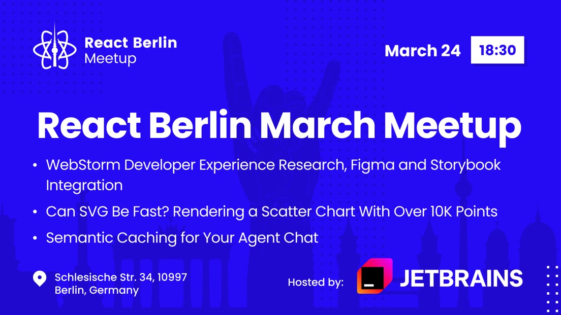 Cover Photo for React Berlin Meetup: High-Performance SVG & more!