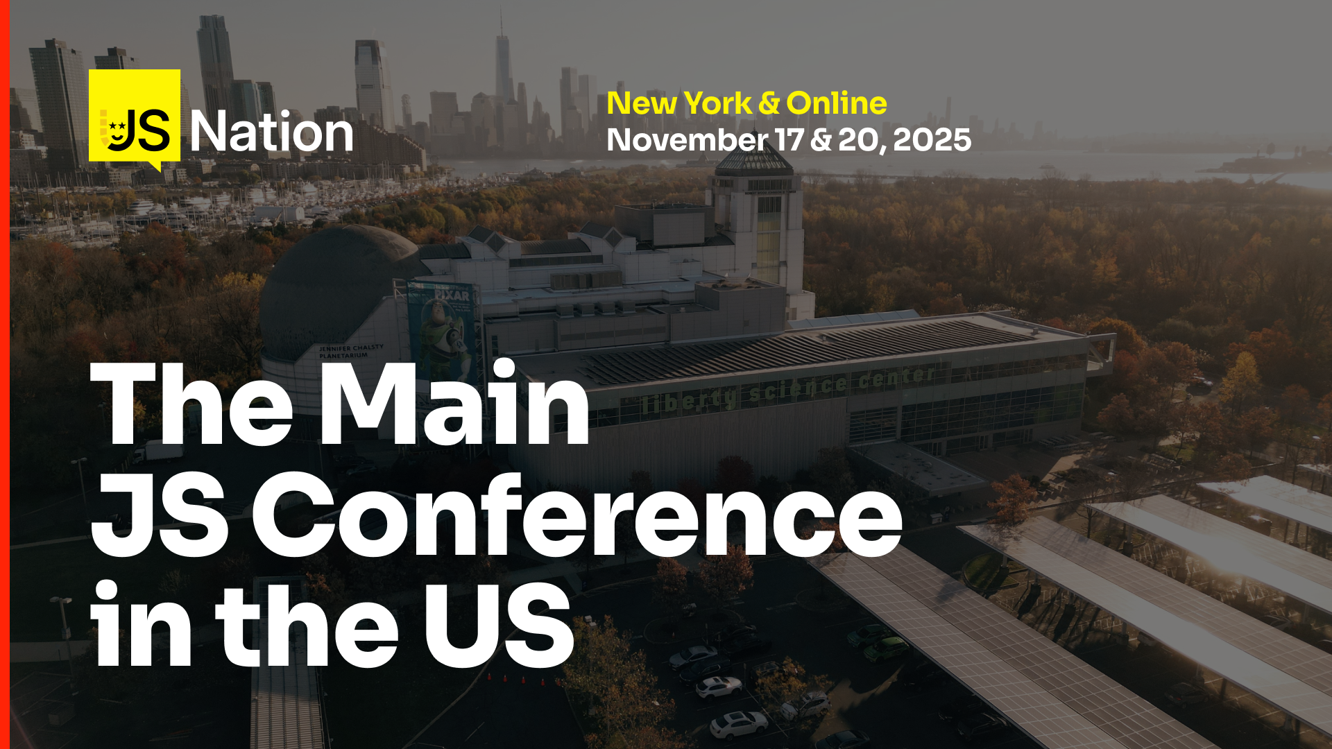Cover Photo for JSNation US - the main JavaScript conference in the US