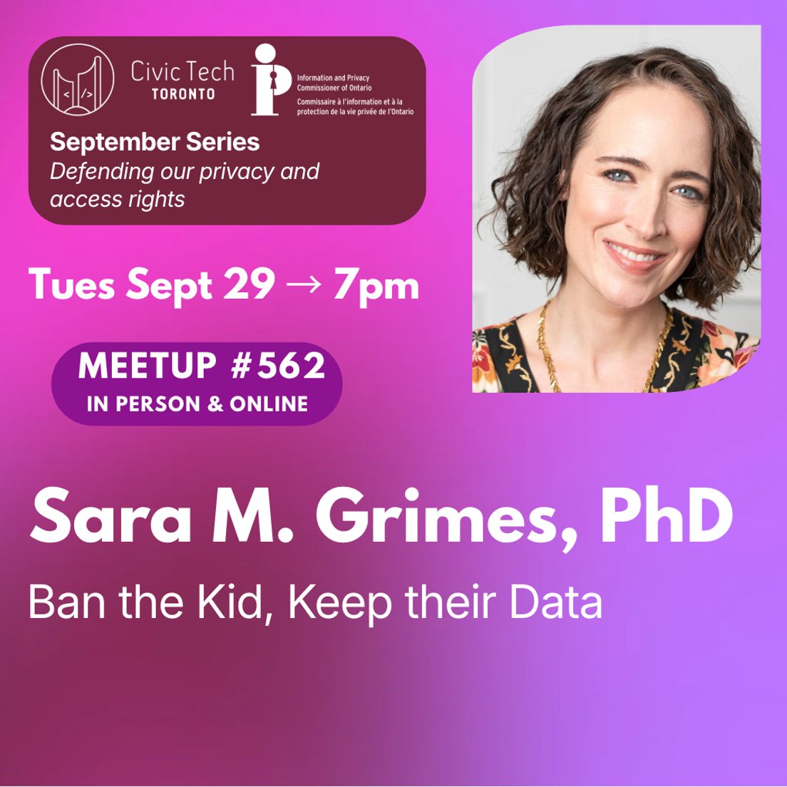 Cover Photo for Civic Meetup #562: Ban the Kid, Keep their Data