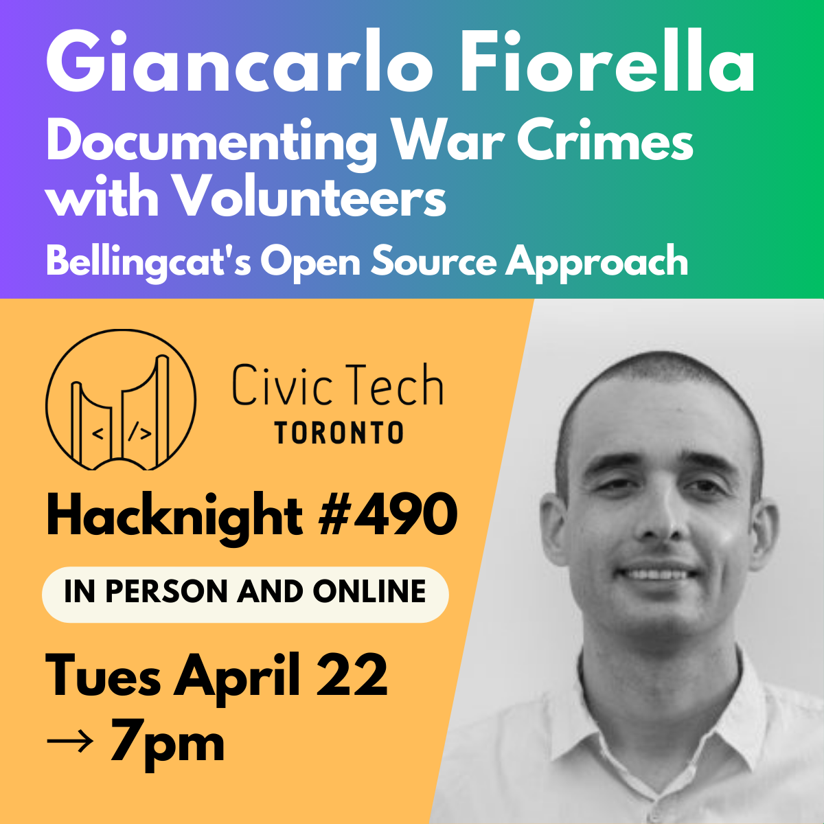 Cover Photo for Civic Hacknight #490: Documenting War Crimes with Volunteers