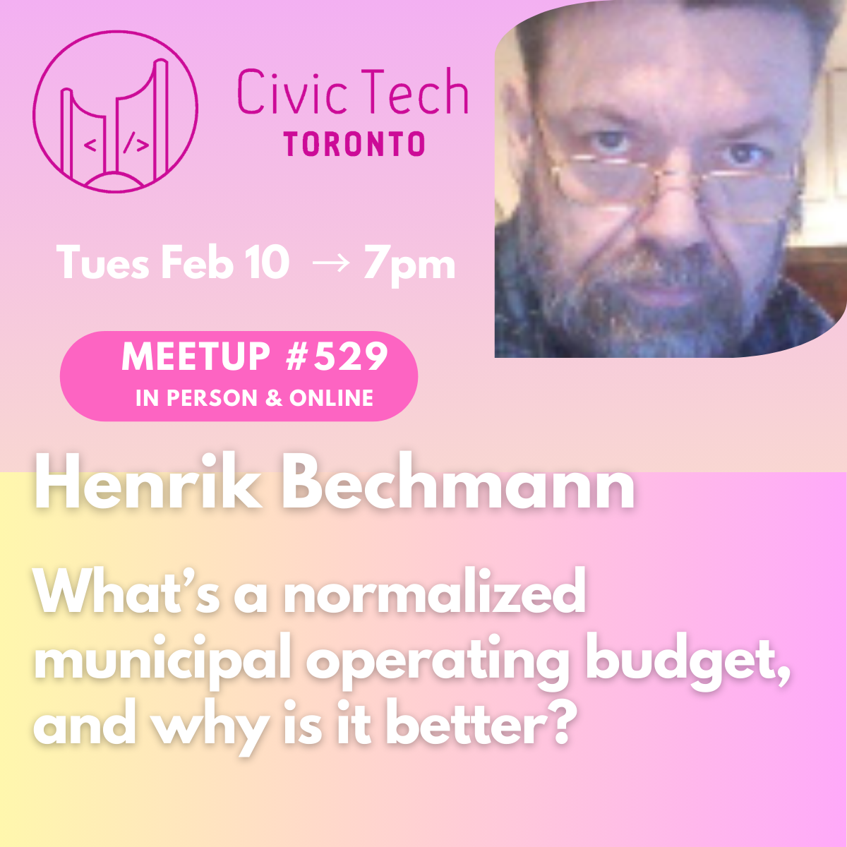 Cover Photo for Civic Meetup #529: What’s a normalized municipal operating budget, and why is it better?