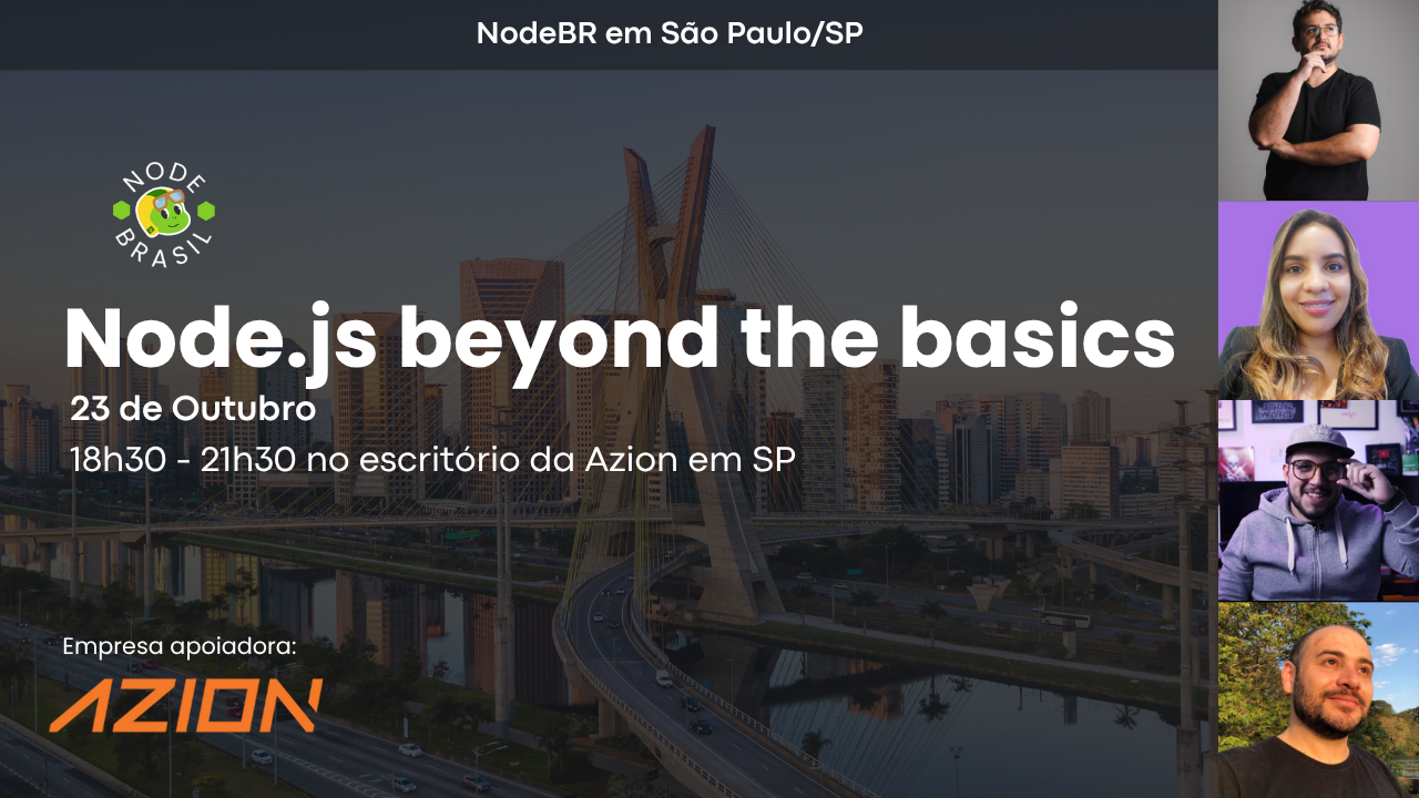 Cover Photo for NodeBR [São Paulo] #75 - Node.js Beyond the Basics