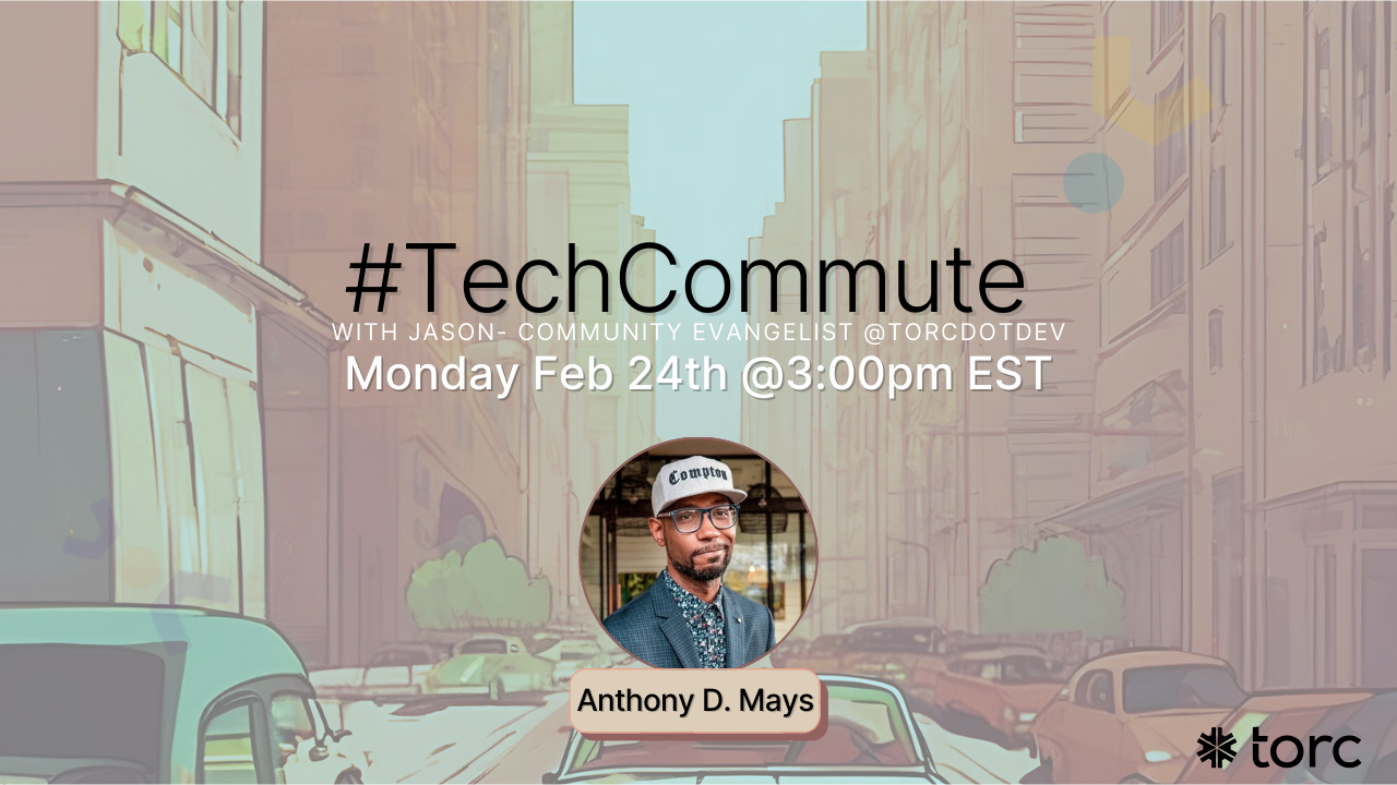 Cover Photo for tech commute w/ Anthony D. Mays