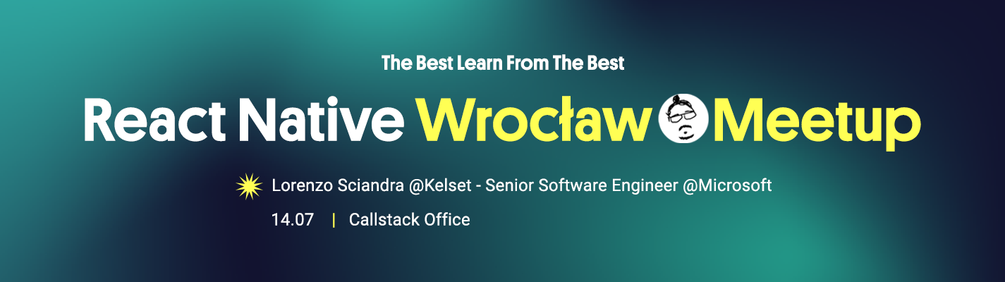 Cover Photo for  React Native Wrocław Meetup