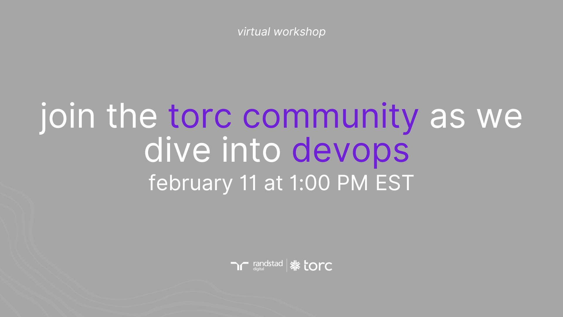Cover Photo for Torc Virtual Webinar: DevOps Deepdive