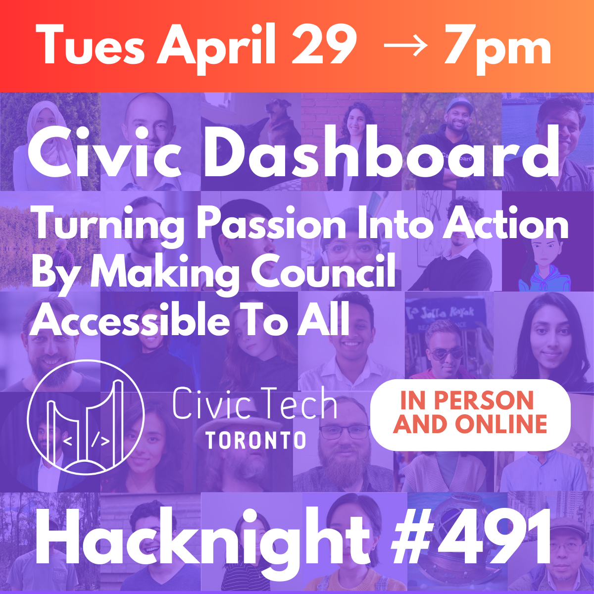 Cover Photo for Civic Hacknight #491: Civic Dashboard - Turning Passion Into Action By Making Council Accessible To All