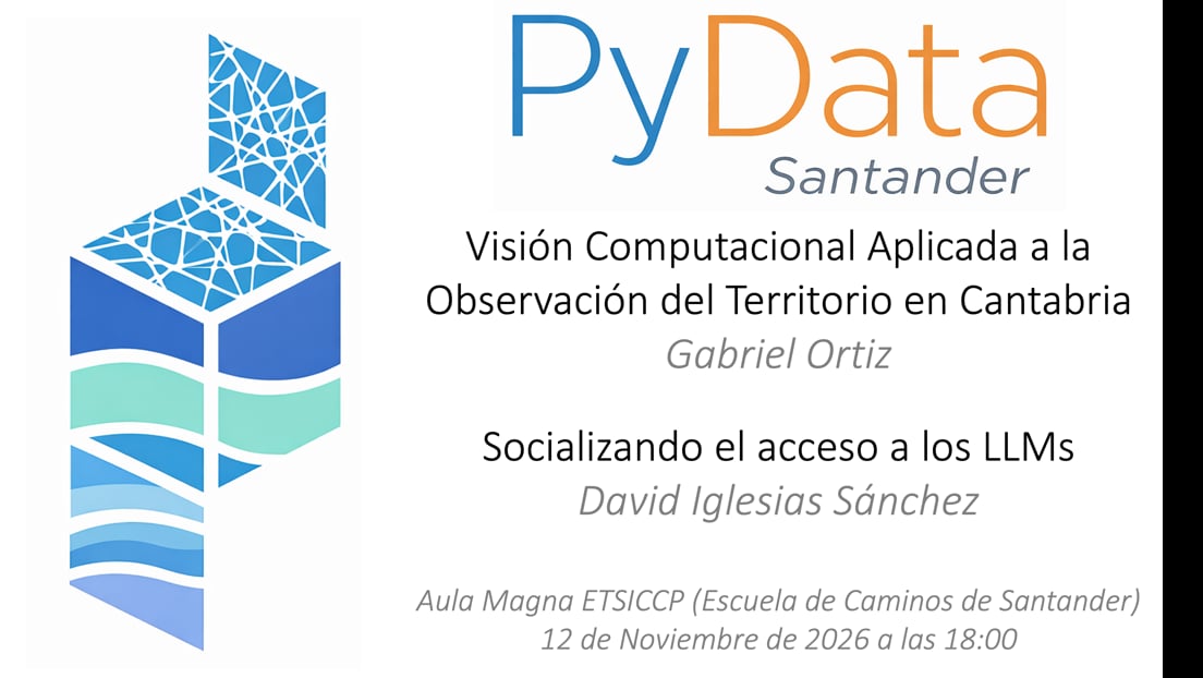 Cover Photo for 3er PyData Santander - Visualización computacional del territorio e IAs locales