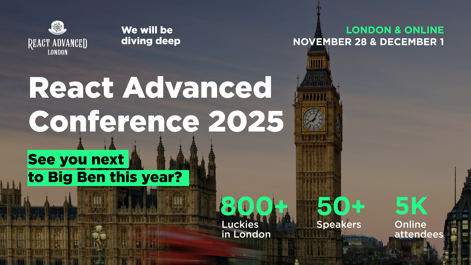 Cover Photo for React Advanced London Conference 2025