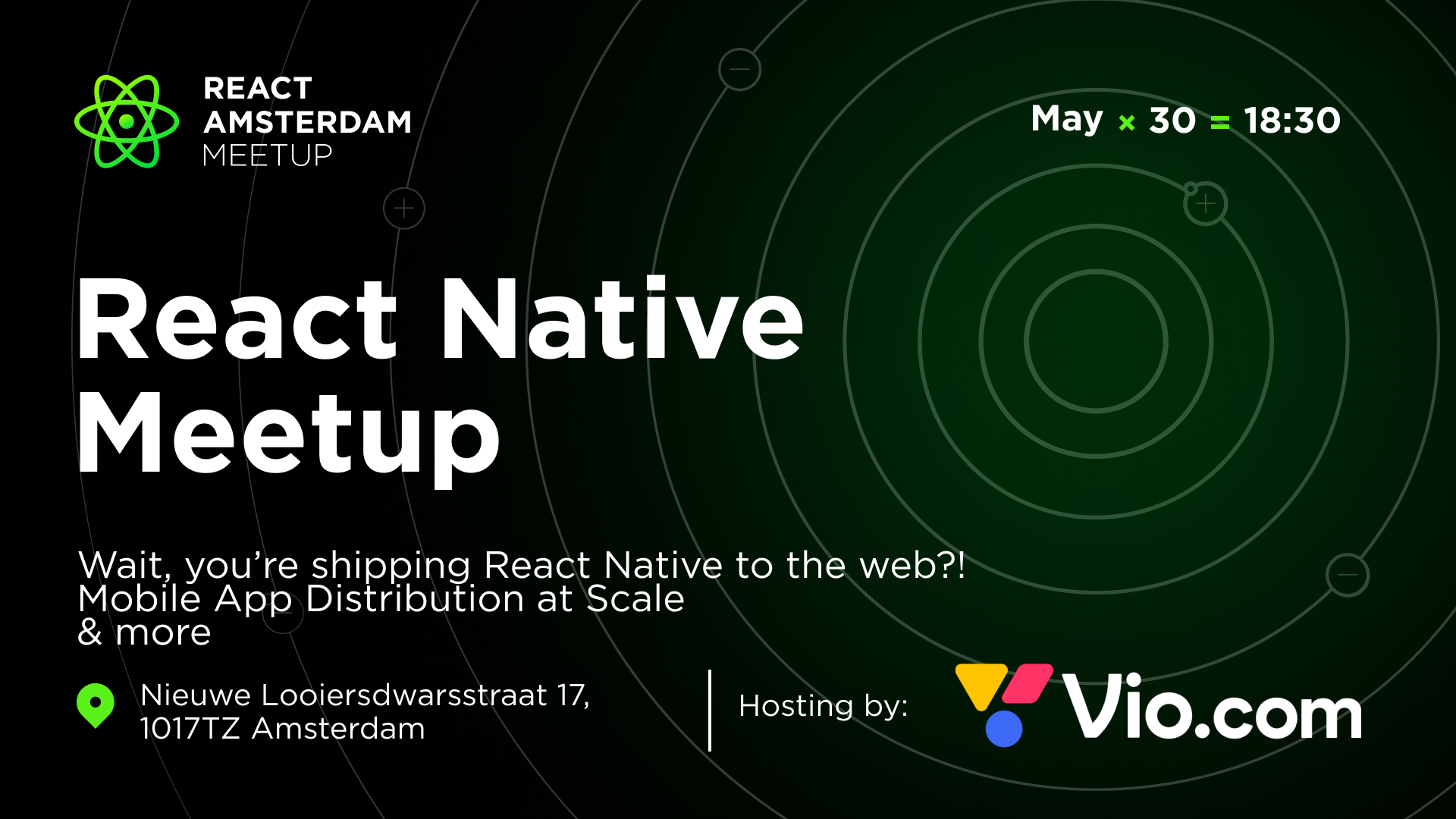 Cover Photo for React Native Meetup / May 30