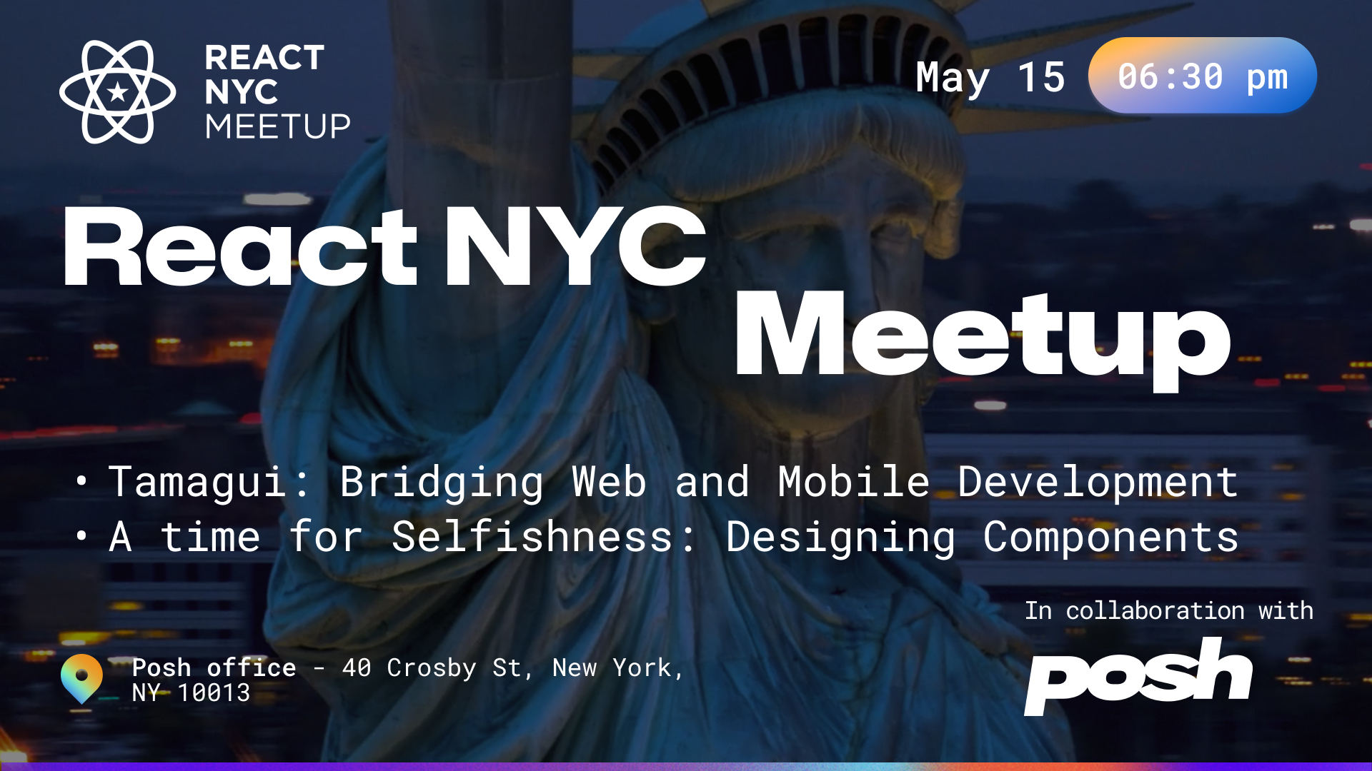 Cover Photo for React.NYC Meetup May Edition