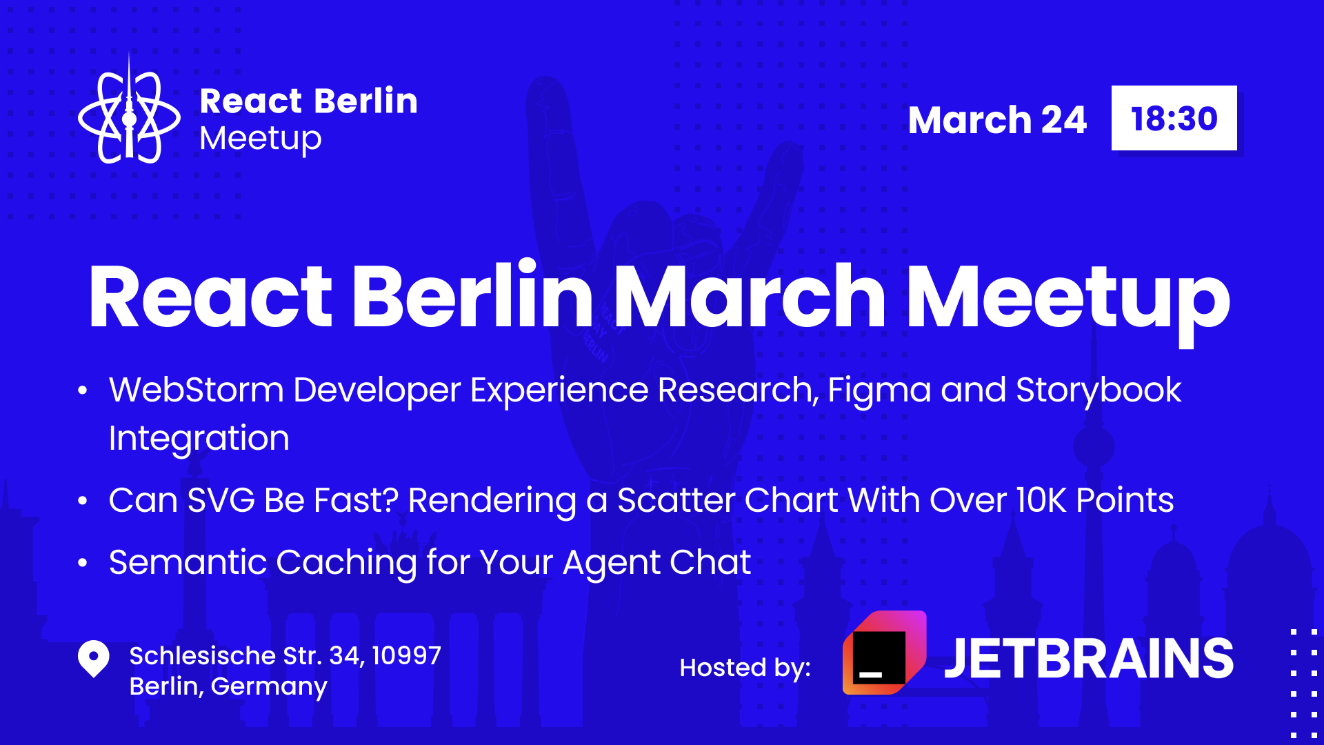 Event Cover Photo for React Berlin Meetup: High-Performance SVG & more!