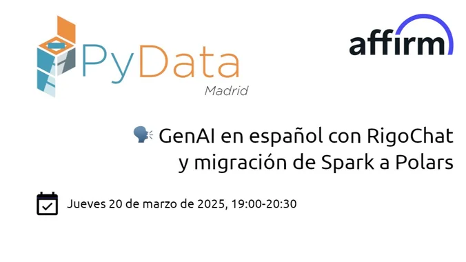Event Cover Photo for 🗣️ GenAI en español con RigoChat y migración de Spark a Polars