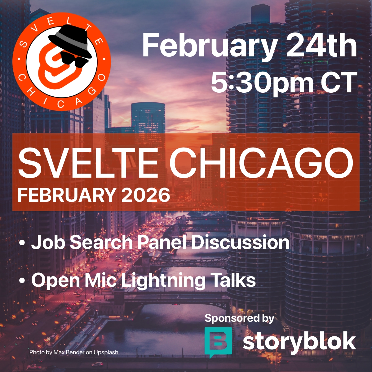Event Cover Photo for Svelte Chicago - February 2026