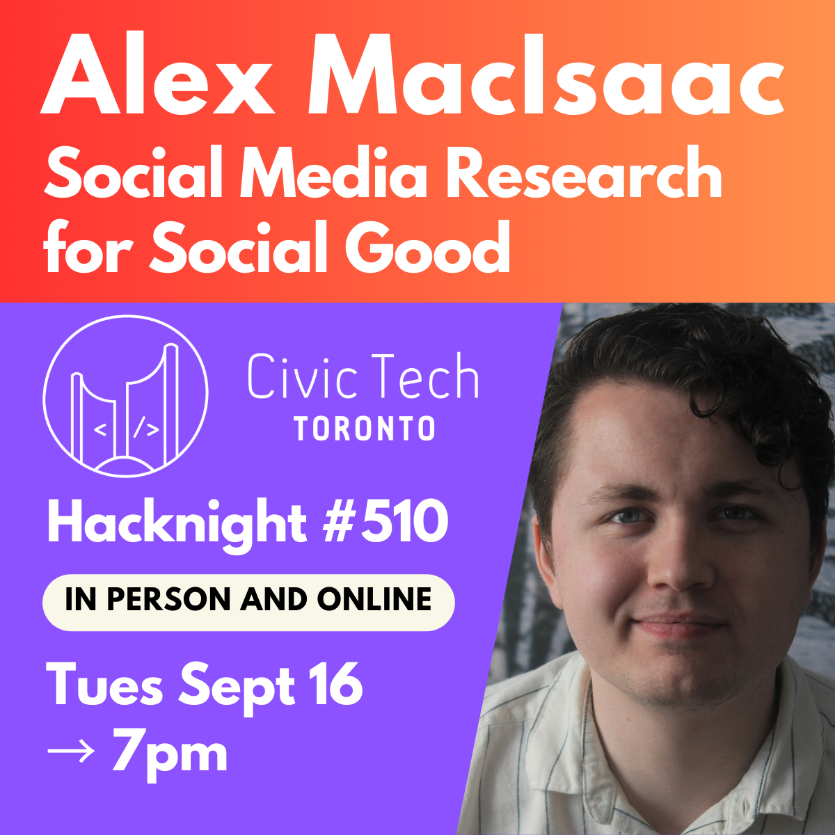 Event Cover Photo for Civic Hacknight #510: Conducting Social Media Research for Social Good - with Limited Tools