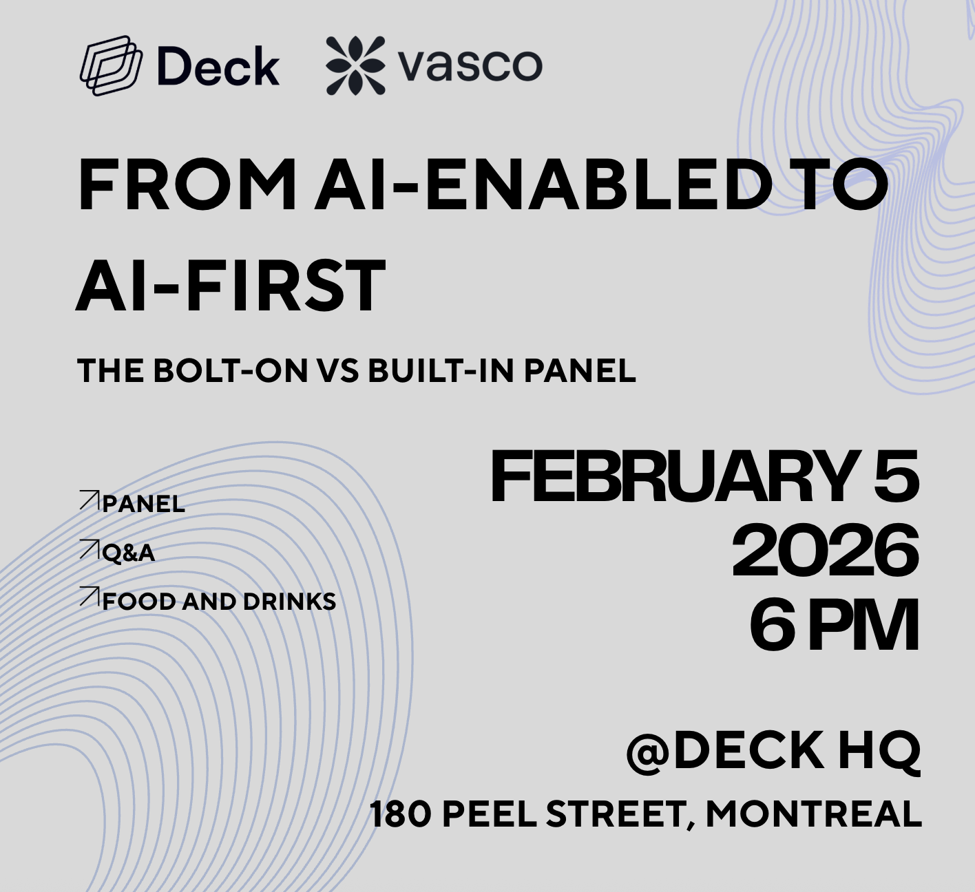 Event Cover Photo for Live Panel: From AI-Enabled to AI-First