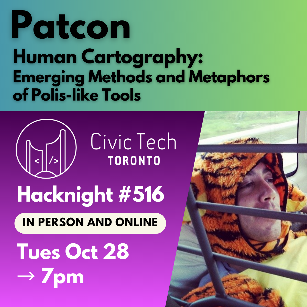 Event Cover Photo for Civic Hacknight #516: Human Cartography: Emerging Methods and Metaphors of Polis-like Tools