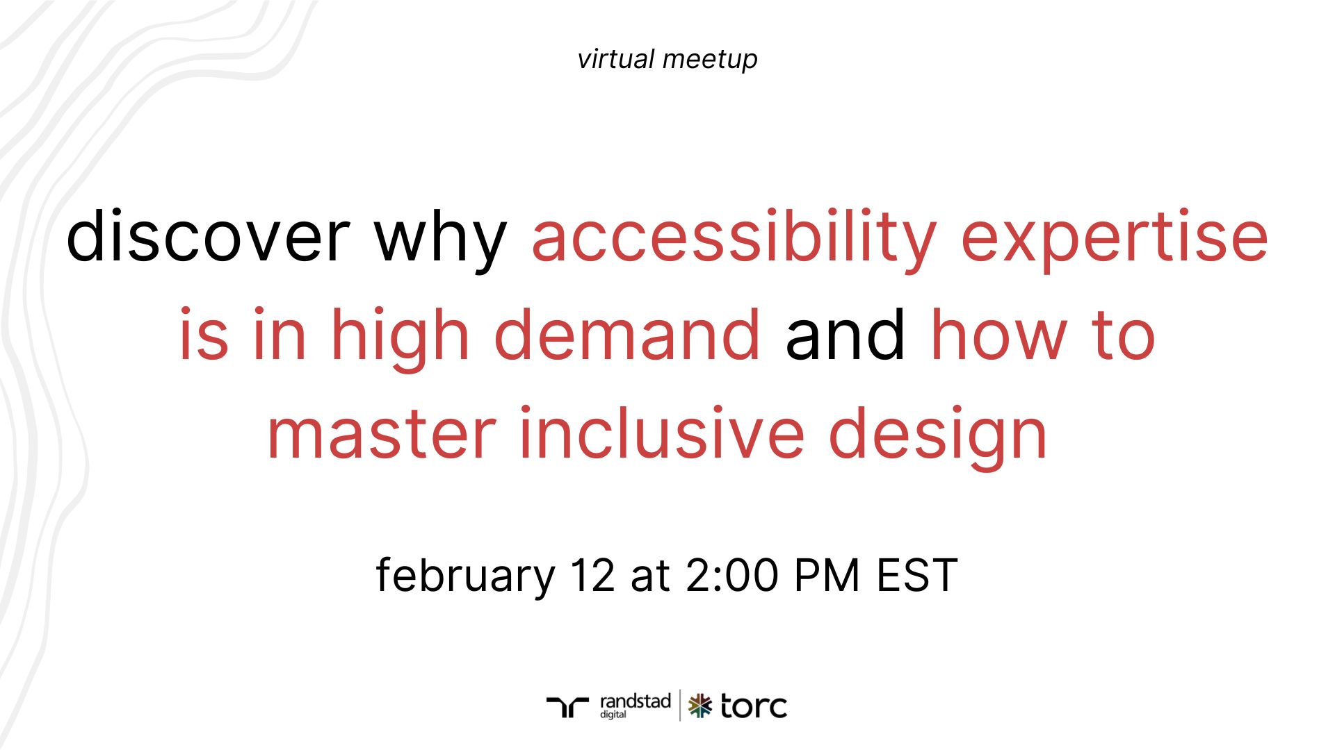 Event Cover Photo for Virtual Tech Meetup: Advancing Your Career with Accessibility Expertise