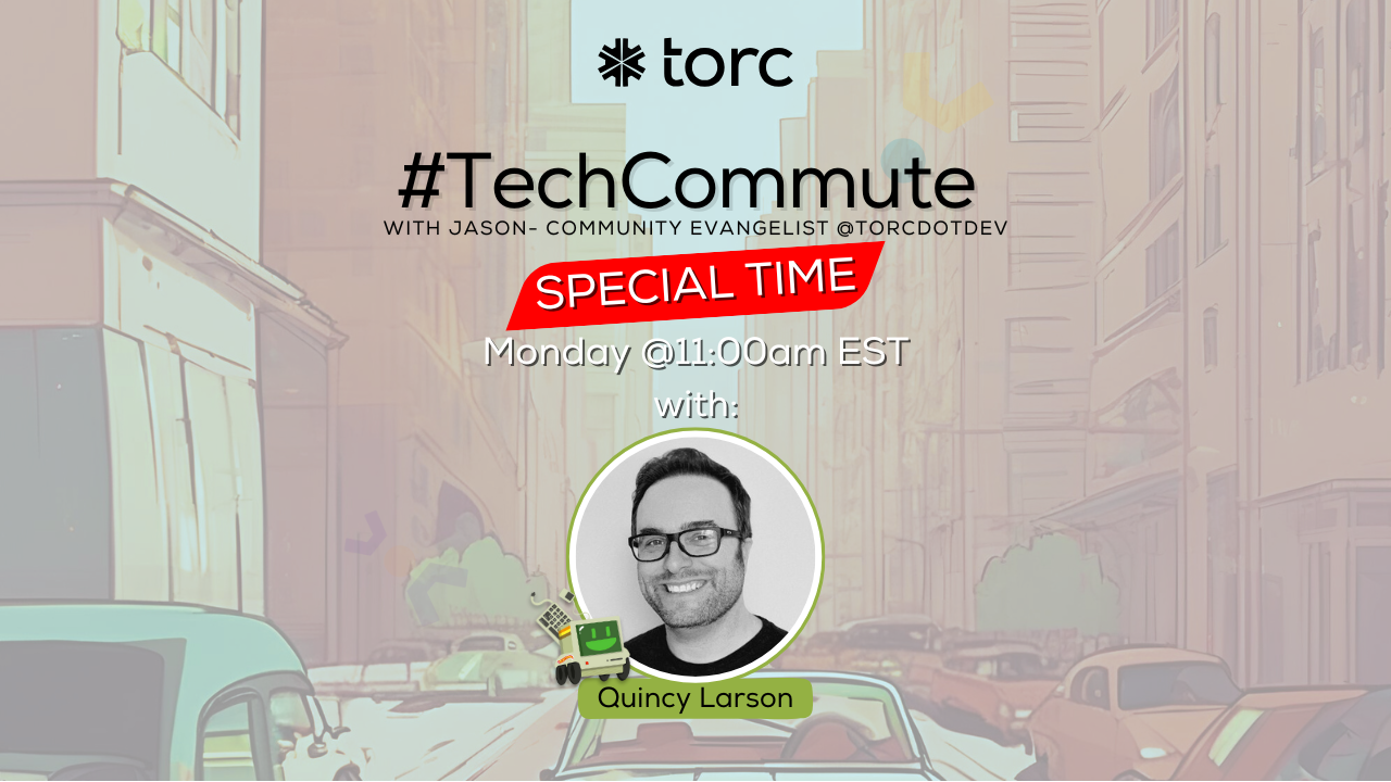 Event Cover Photo for tech commute w/ Quincy Larson