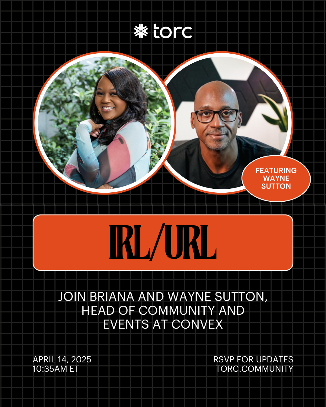 Event Cover Photo for IRL/URL with Wayne Sutton, Head of Community and Events at Convex