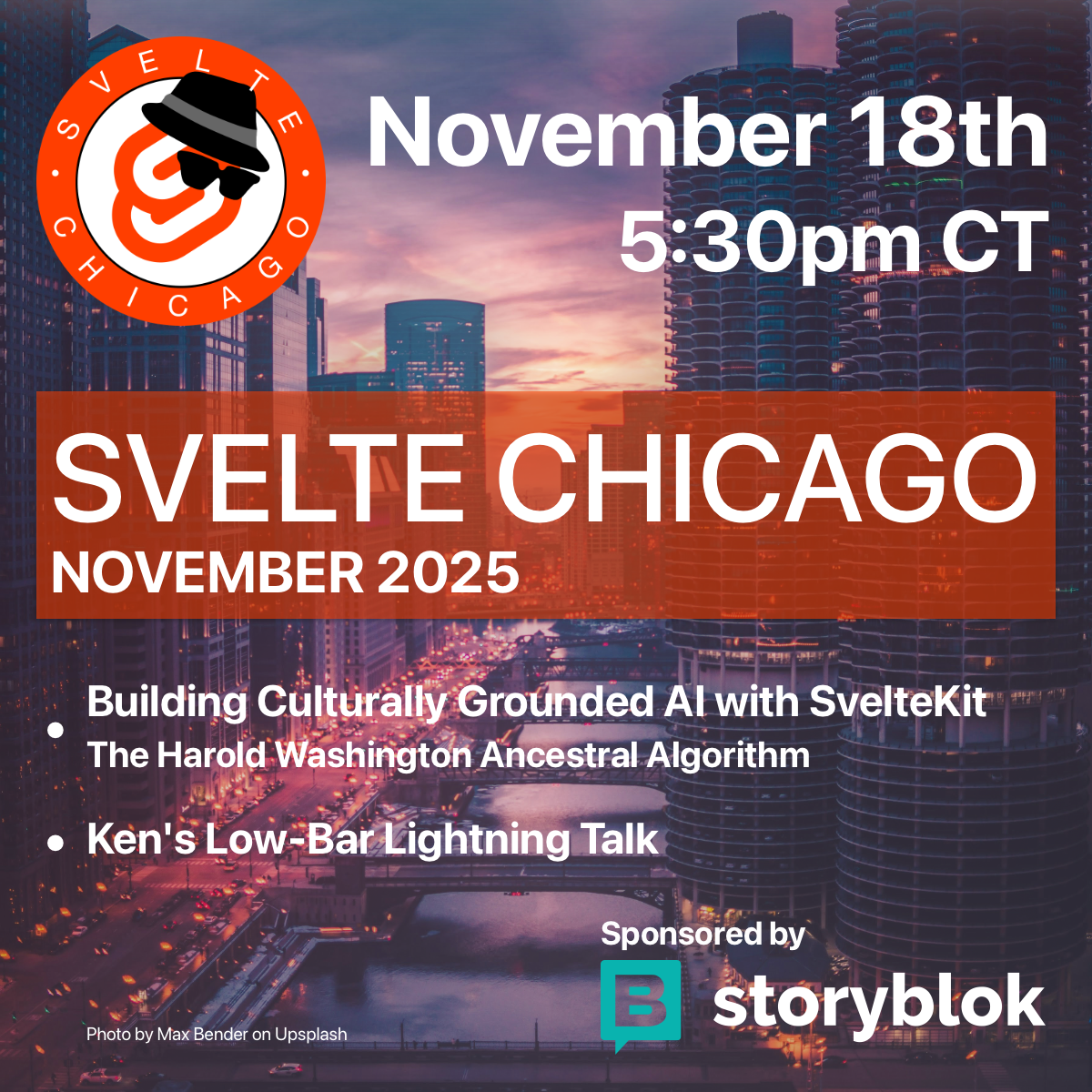 Event Cover Photo for Svelte Chicago - November 2025