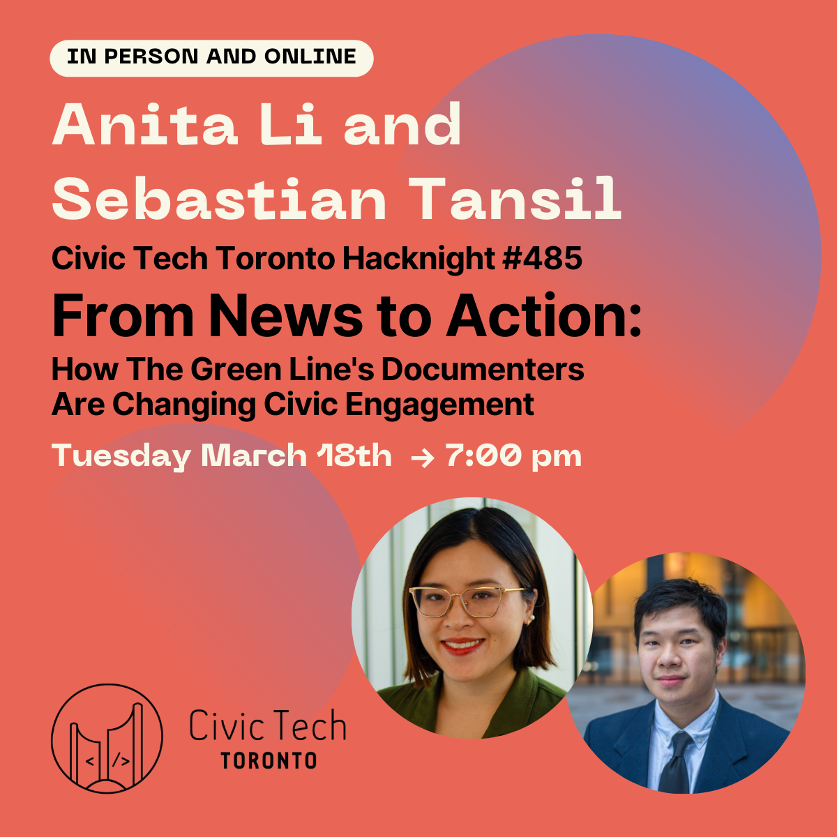 Event Cover Photo for Civic Hacknight #485: From News to Action: How The Green Line's Documenters Are Changing Civic Engagement