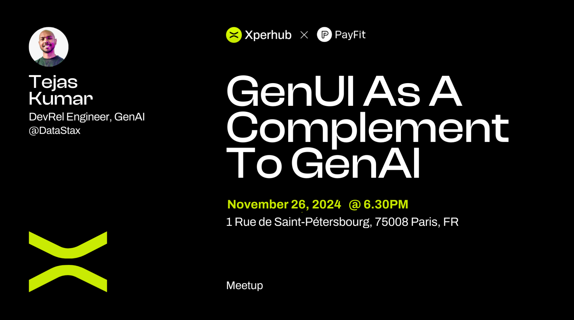 Event Cover Photo for GenUI As A Complement To GenAI - MEETUP