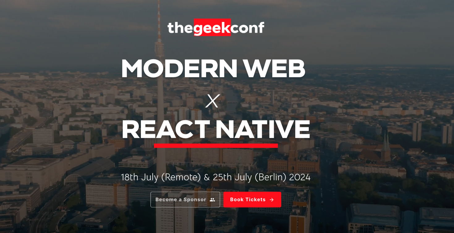 Event Cover Photo for thegeekconf - 25th July 2024