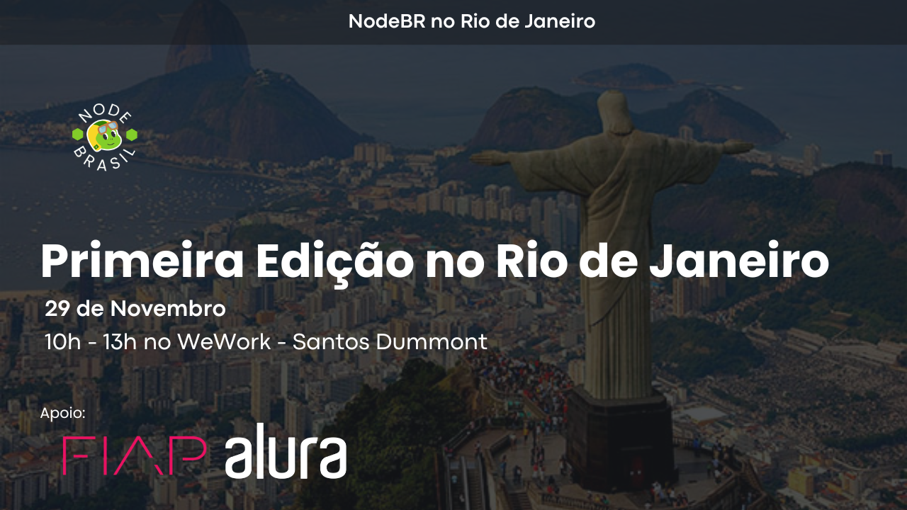 Event Cover Photo for NodeBR [RJ] #001