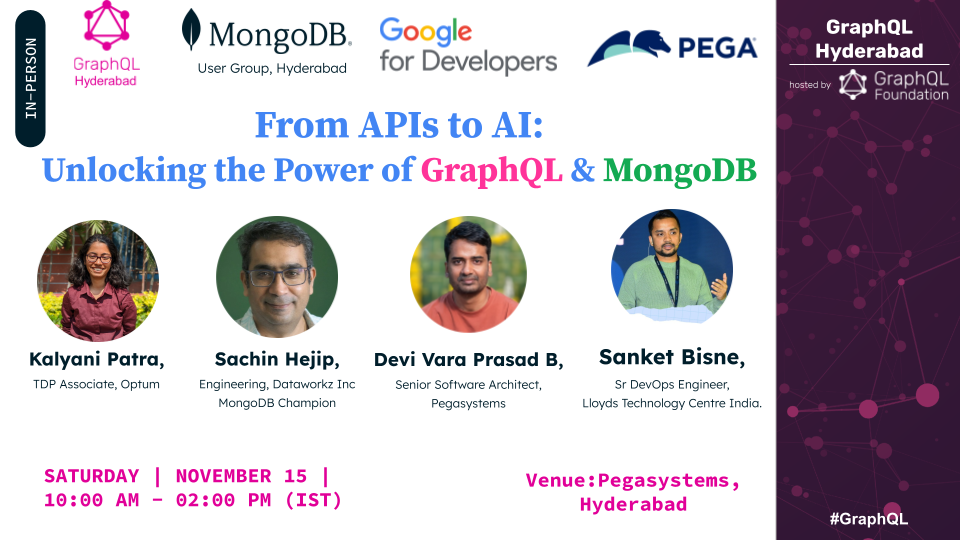 Event Cover Photo for From APIs to AI:  Unlocking the Power of GraphQL & MongoDB 