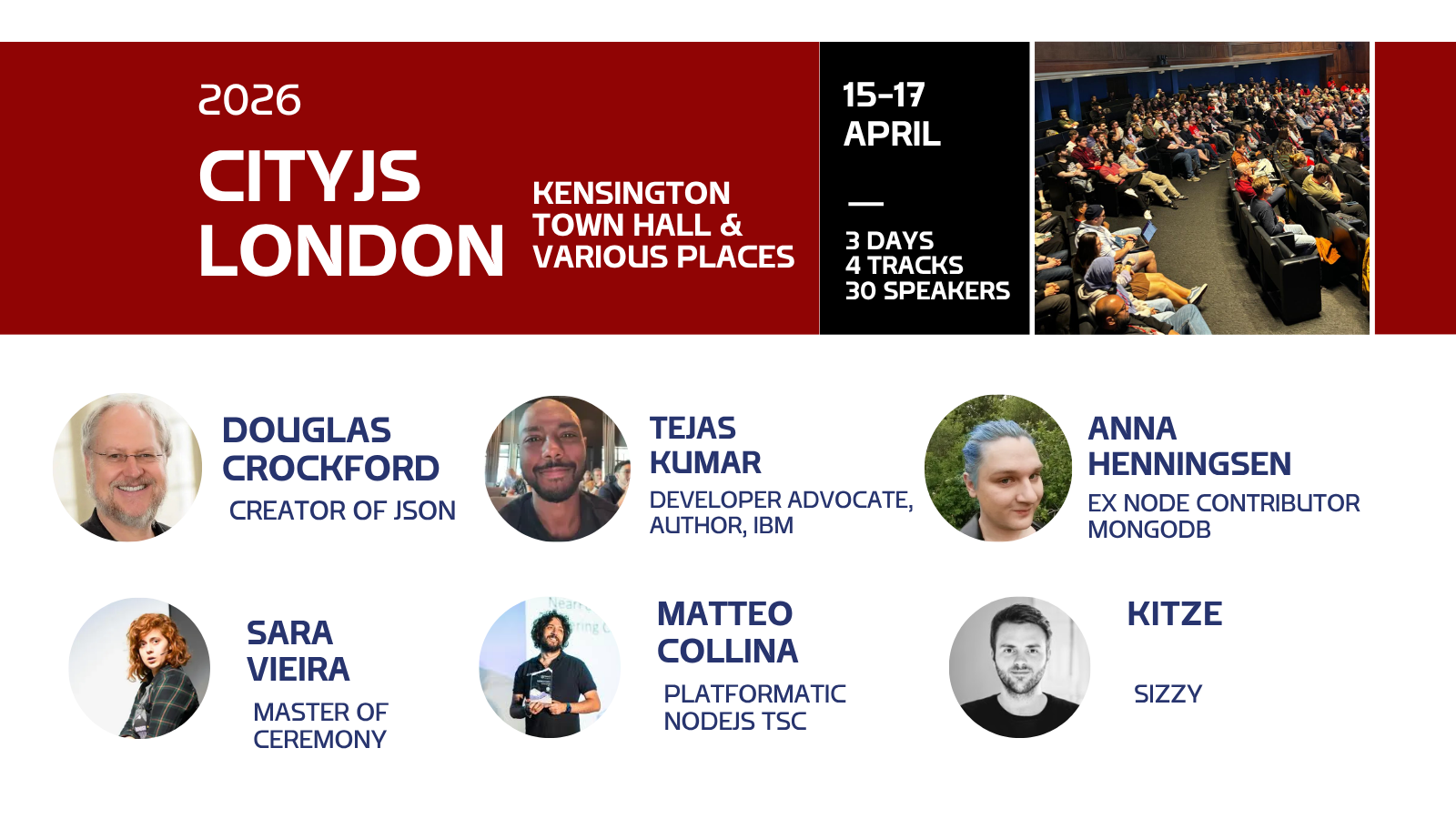 Event Cover Photo for CityJS 2026 -JavaScript turns 30 birthday conference