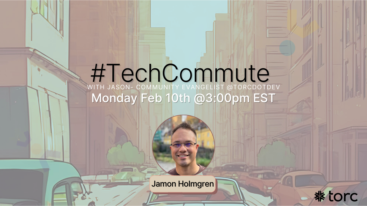 Cover Photo for tech commute w/ Jamon Holmgren