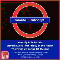 Event Cover Photo for TorontoJS PubScript Social!