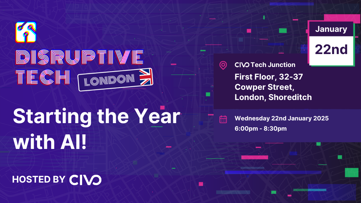 Cover Photo for Disruptive Tech London - Starting the year with AI!