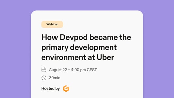 Event Cover Photo for How Devpod became the primary development environment at Uber