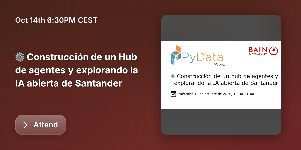 Portada de ⚙️ Construcción de un Hub de agentes y explorando la IA abierta de Santander
