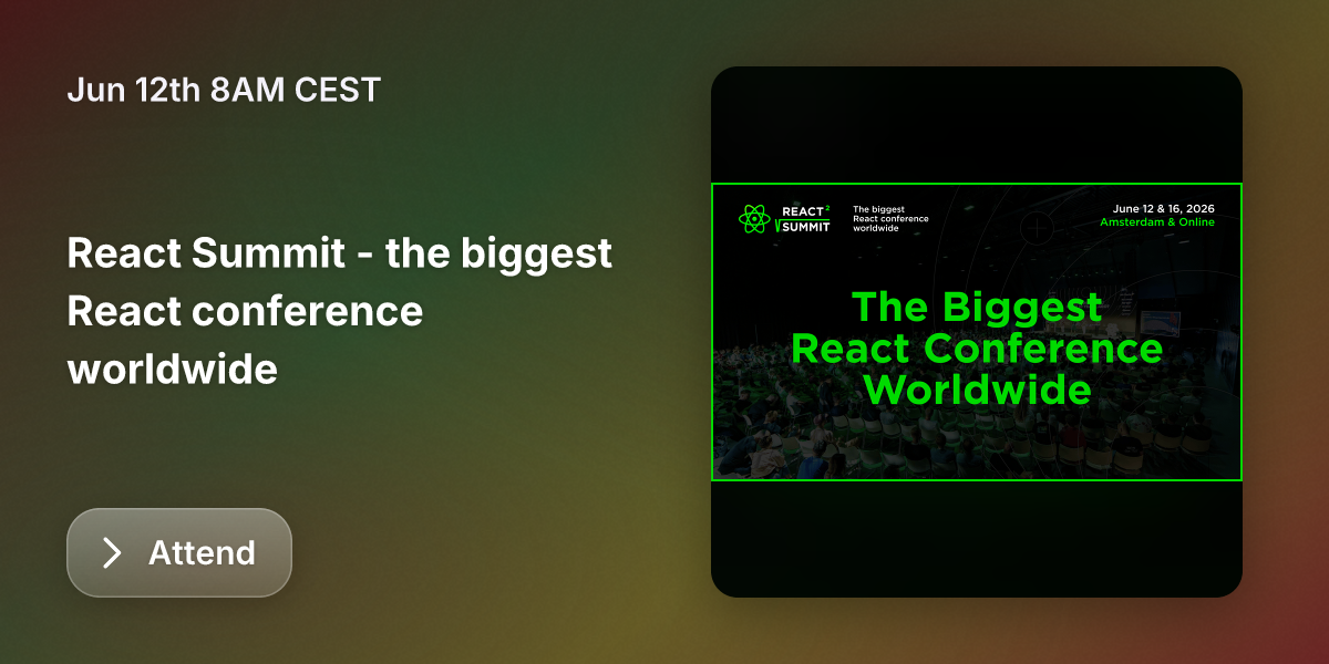 React Summit - the biggest React conference worldwide | Guild
